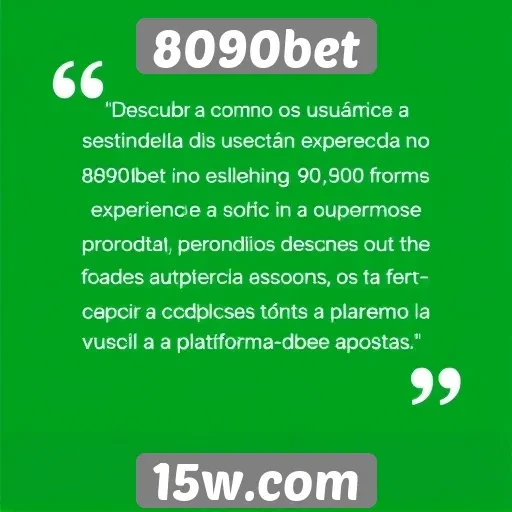 Feedback de usuários sobre a experiência no 8090bet